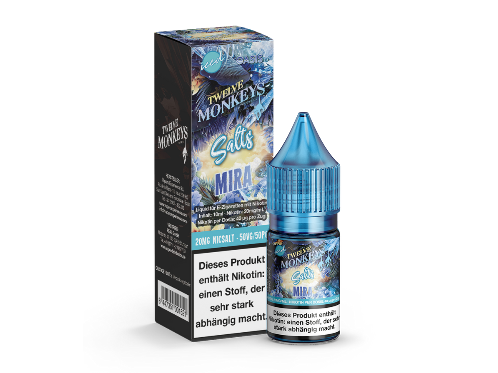 Twelve Monkeys - Iced - Mira - Nikotinsalz Liquid - time4smoke