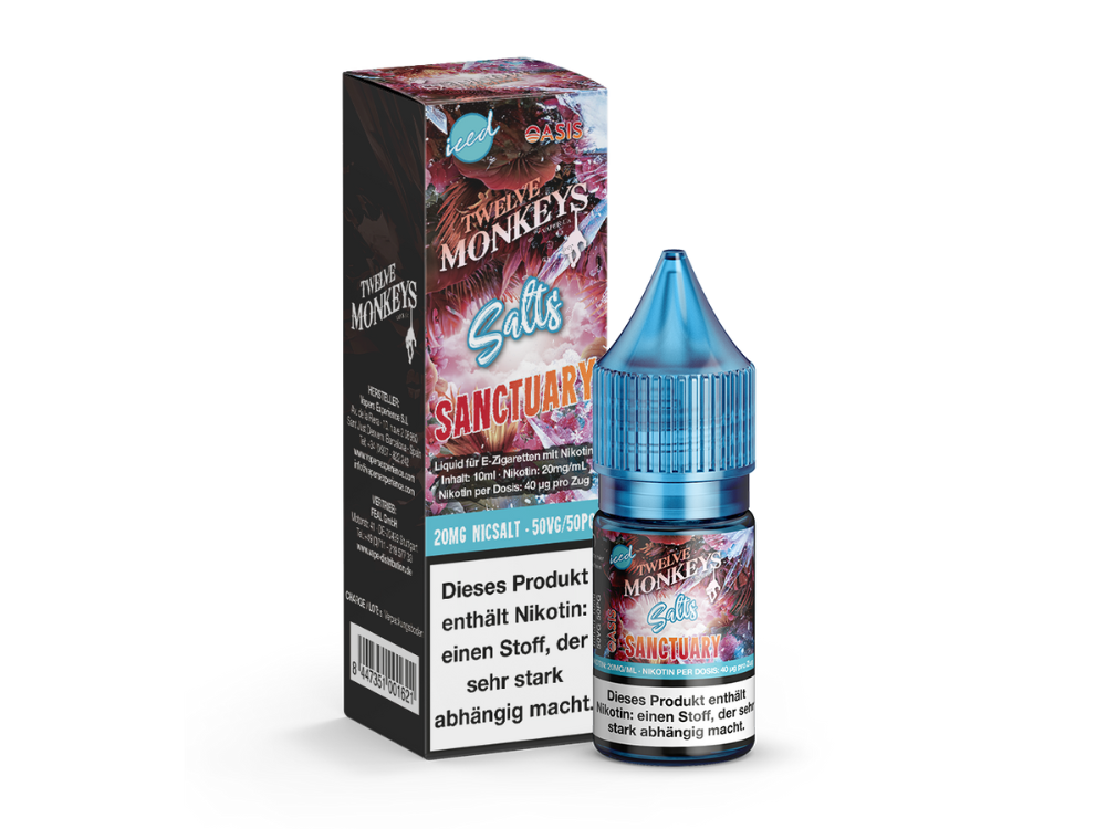 Twelve Monkeys - Iced - Sanctuary - Nikotinsalz Liquid - time4smoke