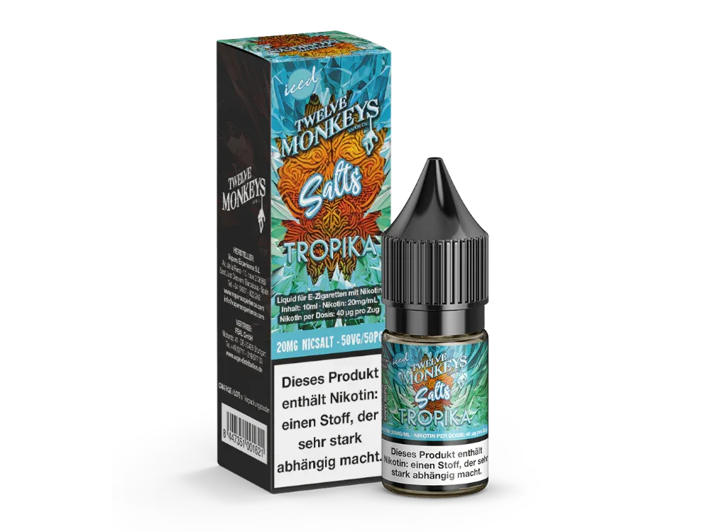 Twelve Monkeys - Iced - Tropika - Nikotinsalz Liquid - time4smoke