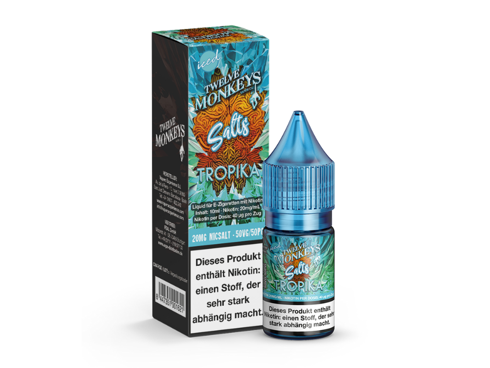 Twelve Monkeys - Iced - Tropika - Nikotinsalz Liquid - time4smoke