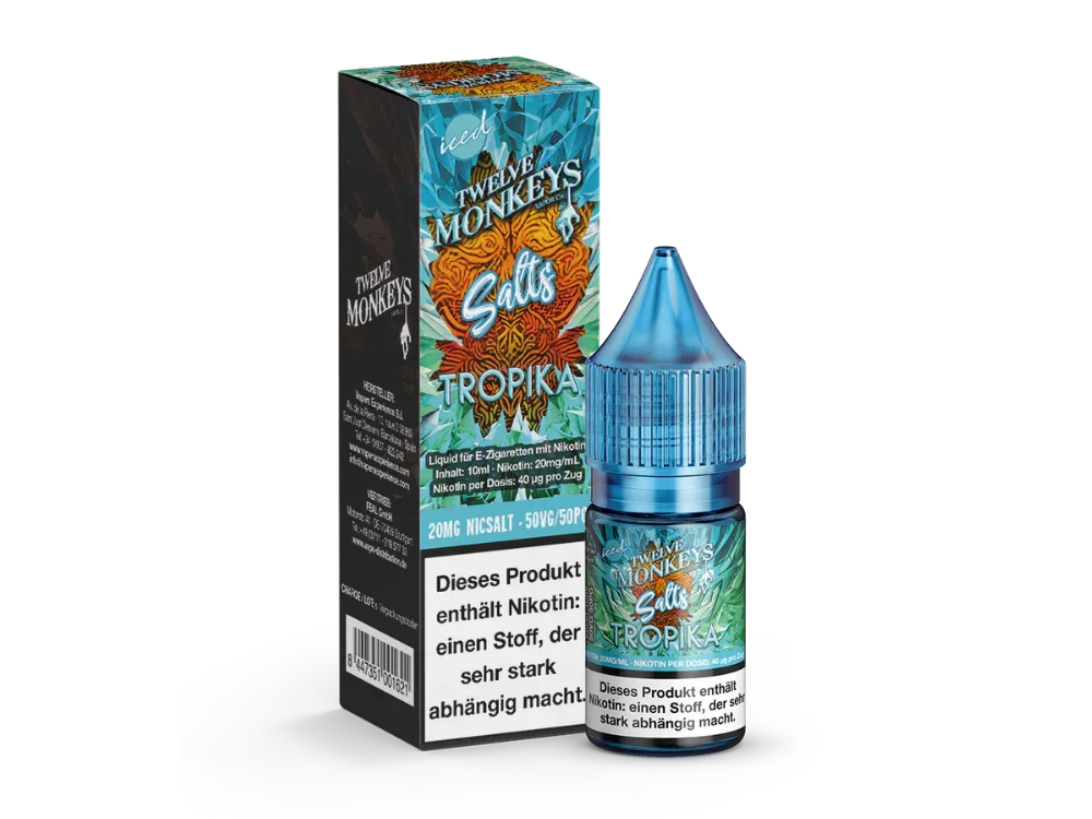 Twelve Monkeys - Iced - Tropika - Nikotinsalz Liquid - Tropika / 1er Packung / 20 mg/ml time4smoke.de