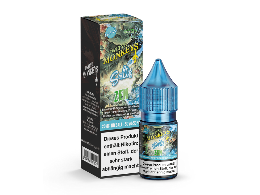 Twelve Monkeys - Iced - Zen - Nikotinsalz Liquid - time4smoke
