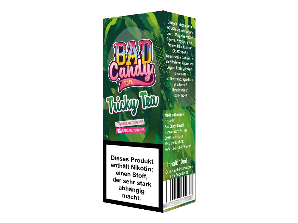 Bad Candy Liquids - Tricky Tea - Nikotinsalz Liquid - time4smoke