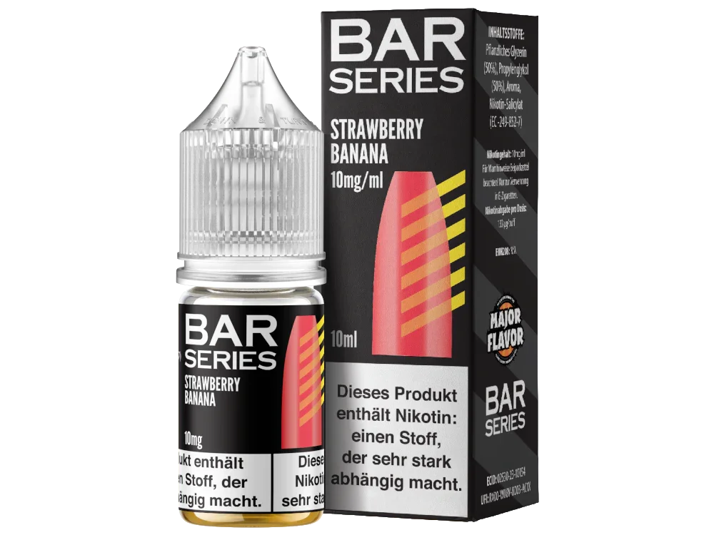 Bar Series - Strawberry Banana - Nikotinsalz Liquid - Strawberry Banana / 1er Packung / 10 mg/ml time4smoke.de