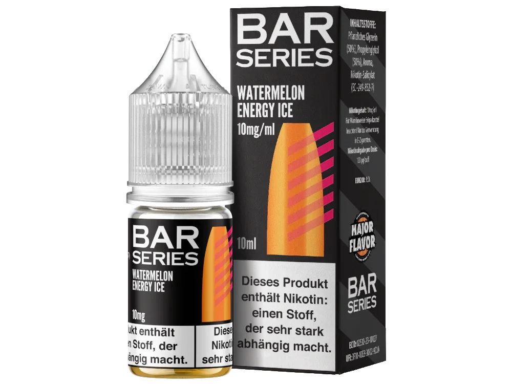 Bar Series - Watermelon Energy Ice - Nikotinsalz Liquid - Watermelon Energy Ice / 1er Packung / 10 mg/ml time4smoke.de