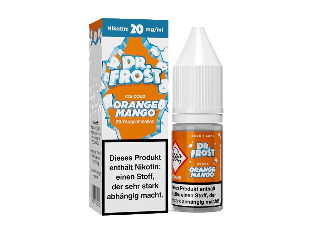 Dr. Frost - Ice Cold - Orange Mango - Nikotinsalz Liquid - Orange Mango / 1er Packung / 10 mg/ml time4smoke.de