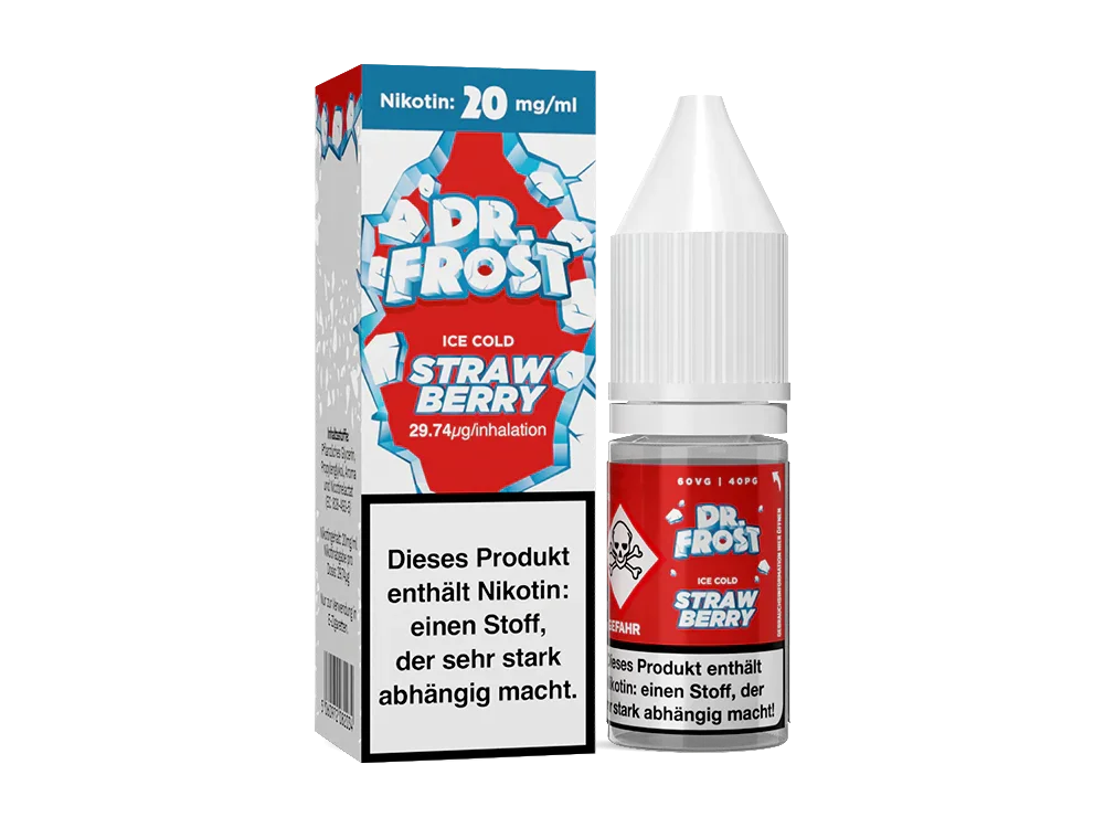 Dr. Frost - Ice Cold - Strawberry - Nikotinsalz Liquid - Strawberry / 1er Packung / 10 mg/ml time4smoke.de