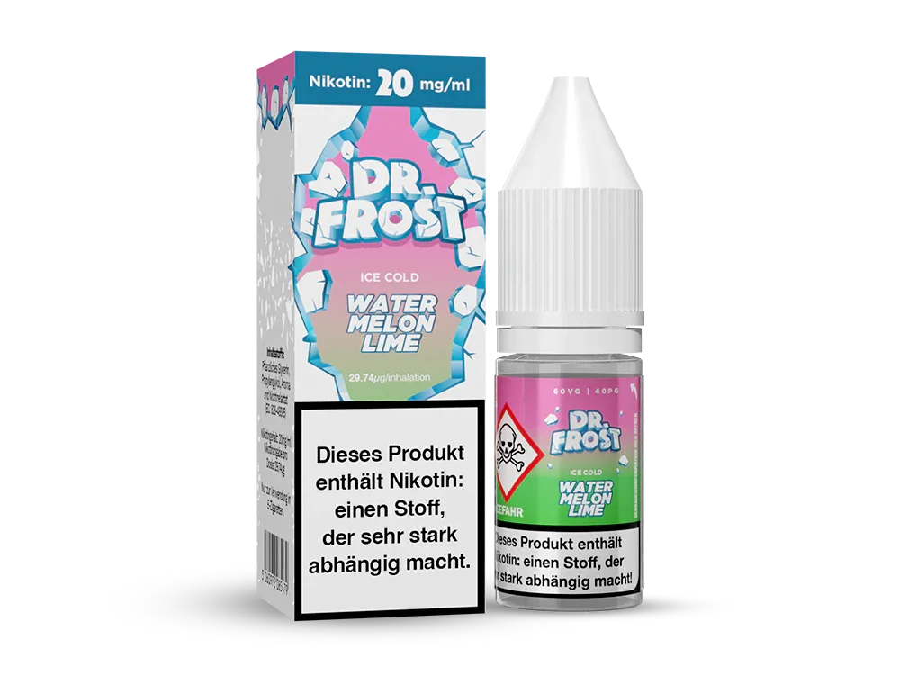 Dr. Frost - Ice Cold - Watermelon Lime - Nikotinsalz Liquid - Watermelon Lime / 1er Packung / 10 mg/ml time4smoke.de