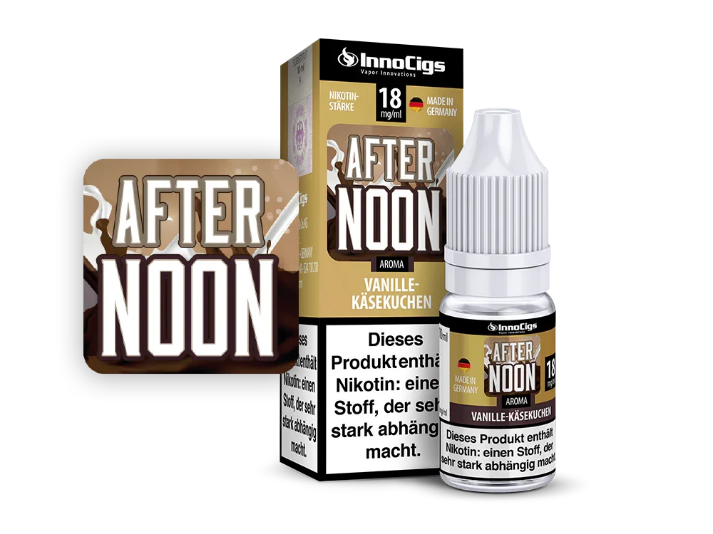 InnoCigs - Afternoon - Vanille Käsekuchen - Liquid - 1er Packung / 0 mg/ml time4smoke.de