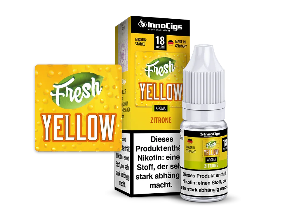 InnoCigs - Fresh Yellow - Zitrone - Liquid - 1er Packung / 0 mg/ml time4smoke.de