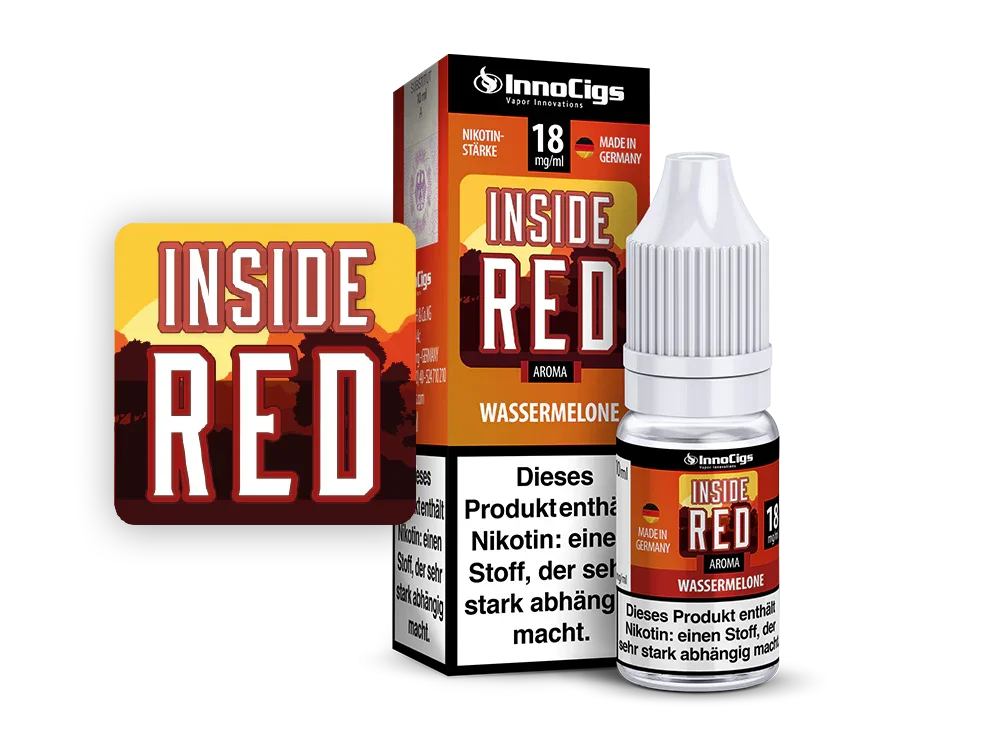 InnoCigs - Inside Red - Wassermelone - Liquid - 1er Packung / 0 mg/ml time4smoke.de