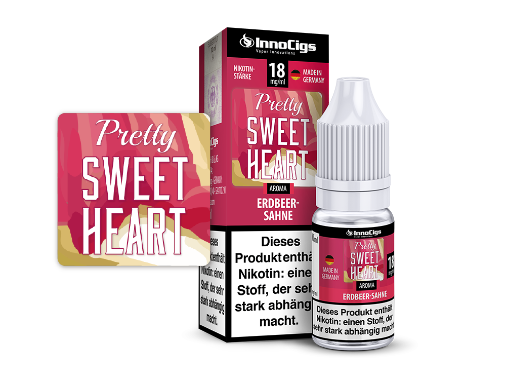 InnoCigs - Pretty Sweetheart - Erdbeer Sahne Liquid
