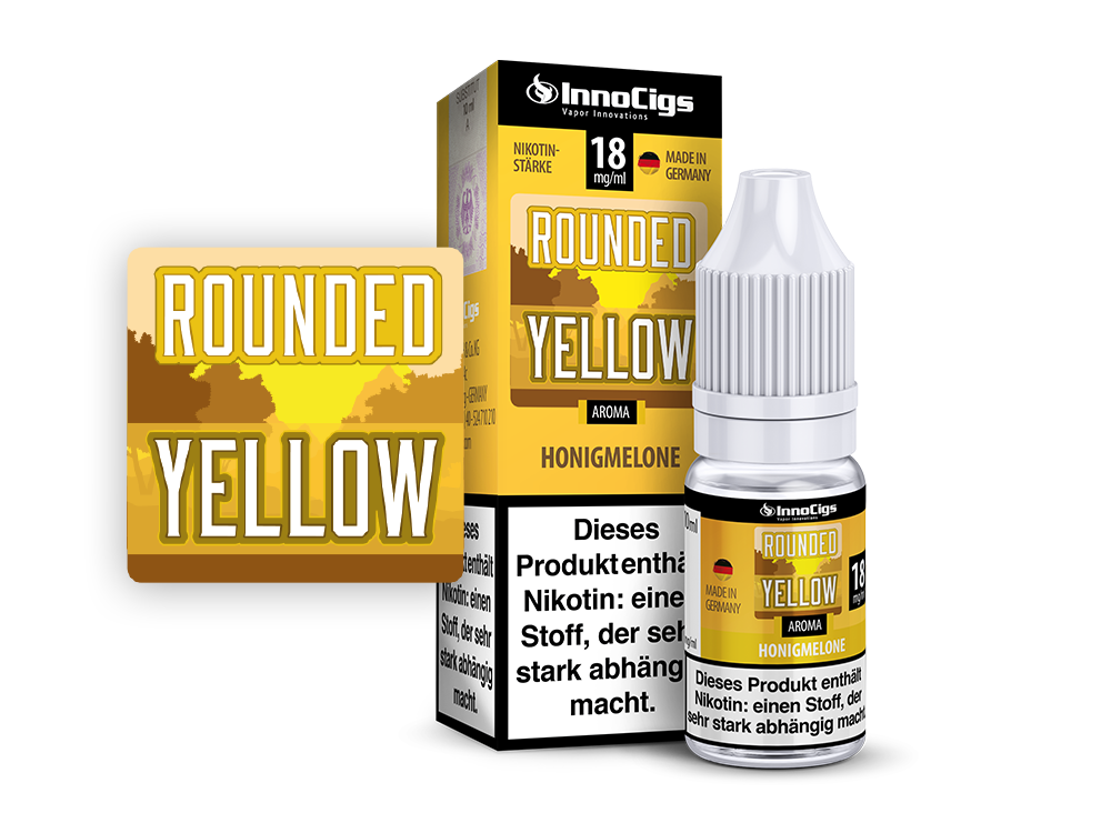 InnoCigs - Rounded Yellow - Honigmelonen Liquid - time4smoke