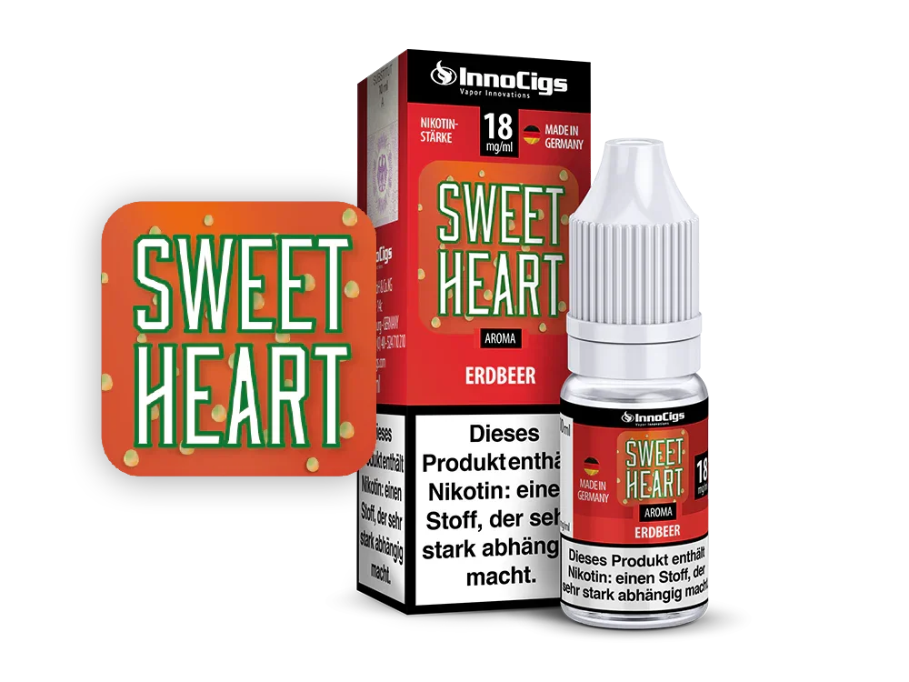 InnoCigs - Sweetheart - Erdbeere - Liquid - 1er Packung / 0 mg/ml time4smoke.de