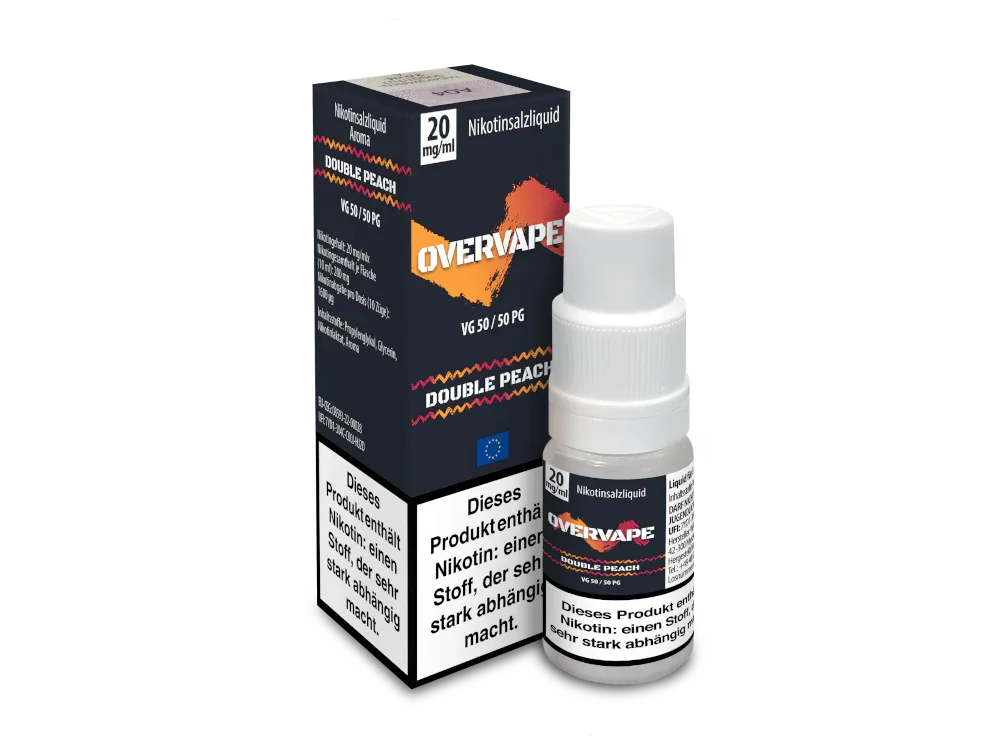 Overvape - Double Peach - Nikotinsalz Liquid - Double Peach / 1er Packung / 20 mg/ml time4smoke.de
