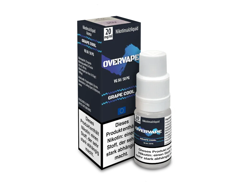 Overvape - Grape Cool - Nikotinsalz Liquid - Grape Cool / 1er Packung / 20 mg/ml time4smoke.de