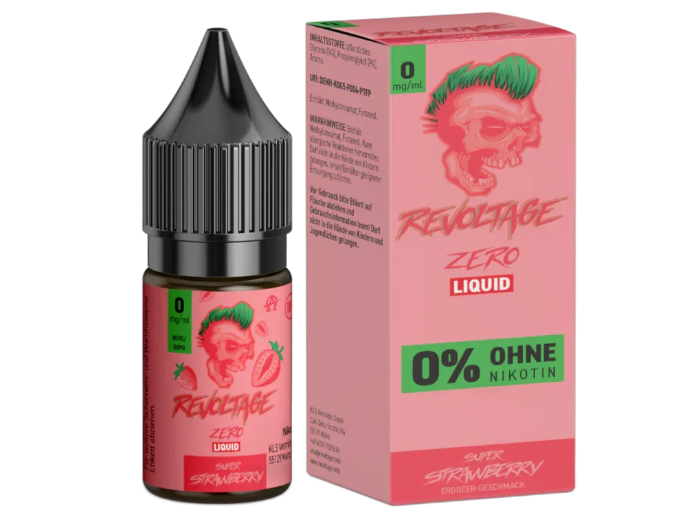 Revoltage - Super Strawberry - Hybrid Nikotinsalz Liquid 0 mg/ml - Super Strawberry / 1er Packung / 0 mg/ml time4smoke.de