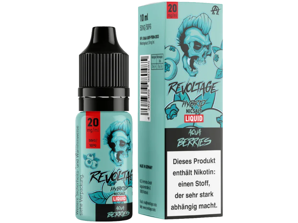 Revoltage - Aqua Berries - Hybrid Nikotinsalz Liquid - Aqua Berries / 1er Packung / 10 mg/ml time4smoke.de