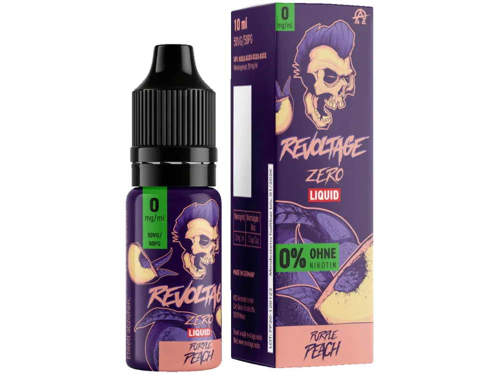 Revoltage - Purple Peach - Hybrid Nikotinsalz Liquid 0 mg/ml - Purple Peach / 1er Packung / 0 mg/ml time4smoke.de