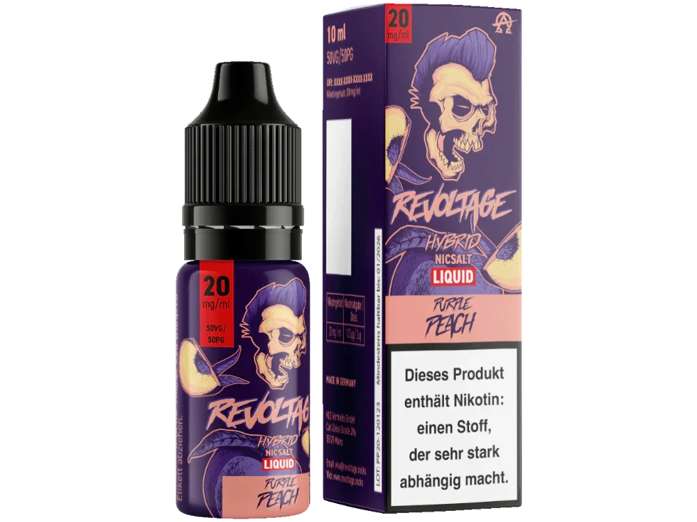 Revoltage - Purple Peach - Hybrid Nikotinsalz Liquid - Purple Peach / 1er Packung / 10 mg/ml time4smoke.de