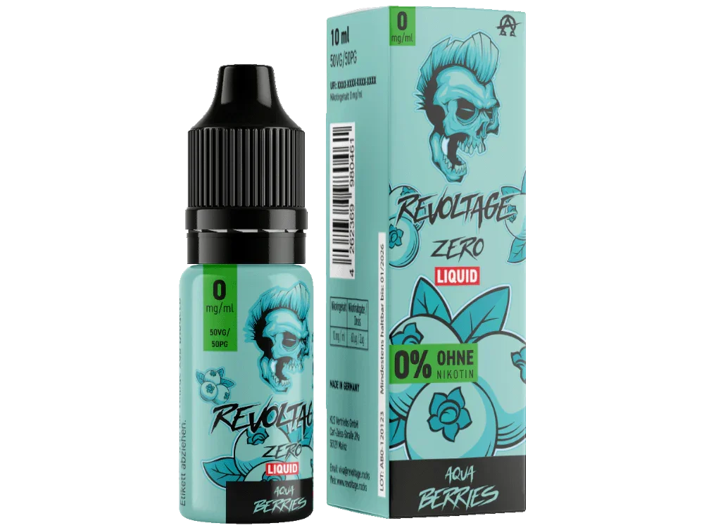 Revoltage - Aqua Berries - Hybrid Nikotinsalz Liquid 0 mg/ml - Aqua Berries / 1er Packung / 0 mg/ml time4smoke.de