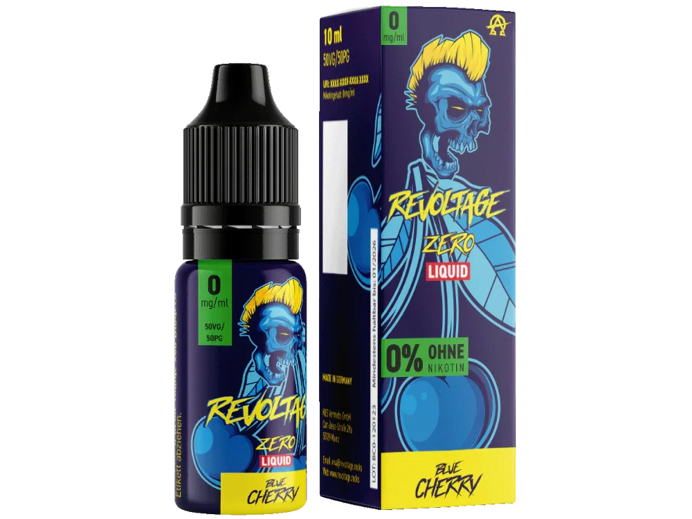 Revoltage - Blue Cherry - Hybrid Nikotinsalz Liquid 0 mg/ml - Blue Cherry / 1er Packung / 0 mg/ml time4smoke.de