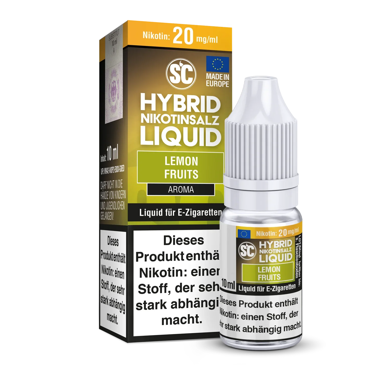 SC - Lemon Fruits - Hybrid Nikotinsalz Liquid - 1er Packung / 10 mg/ml time4smoke.de