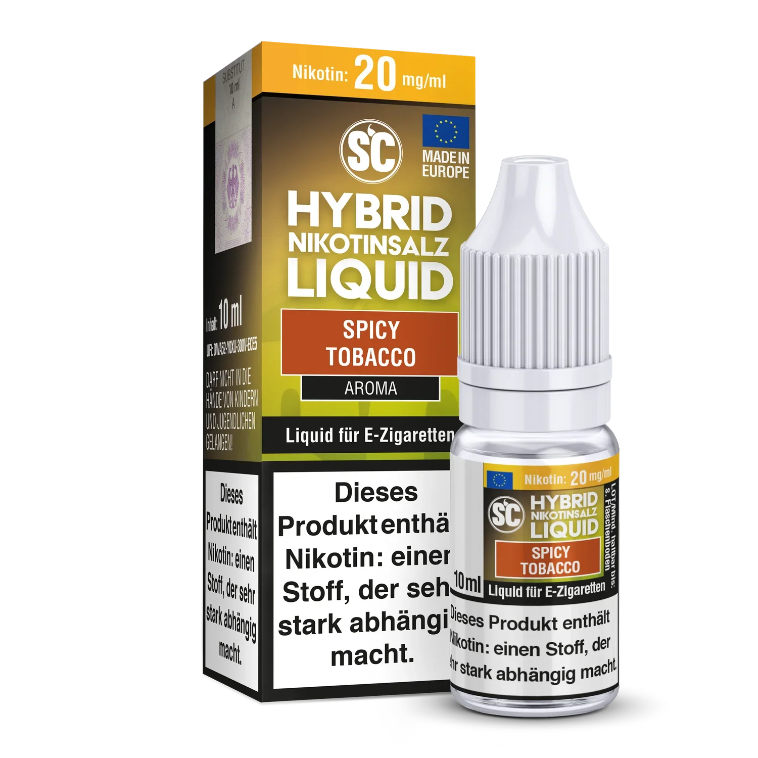 SC - Spicy Tobacco - Hybrid Nikotinsalz Liquid - 1er Packung / 10 mg/ml time4smoke.de
