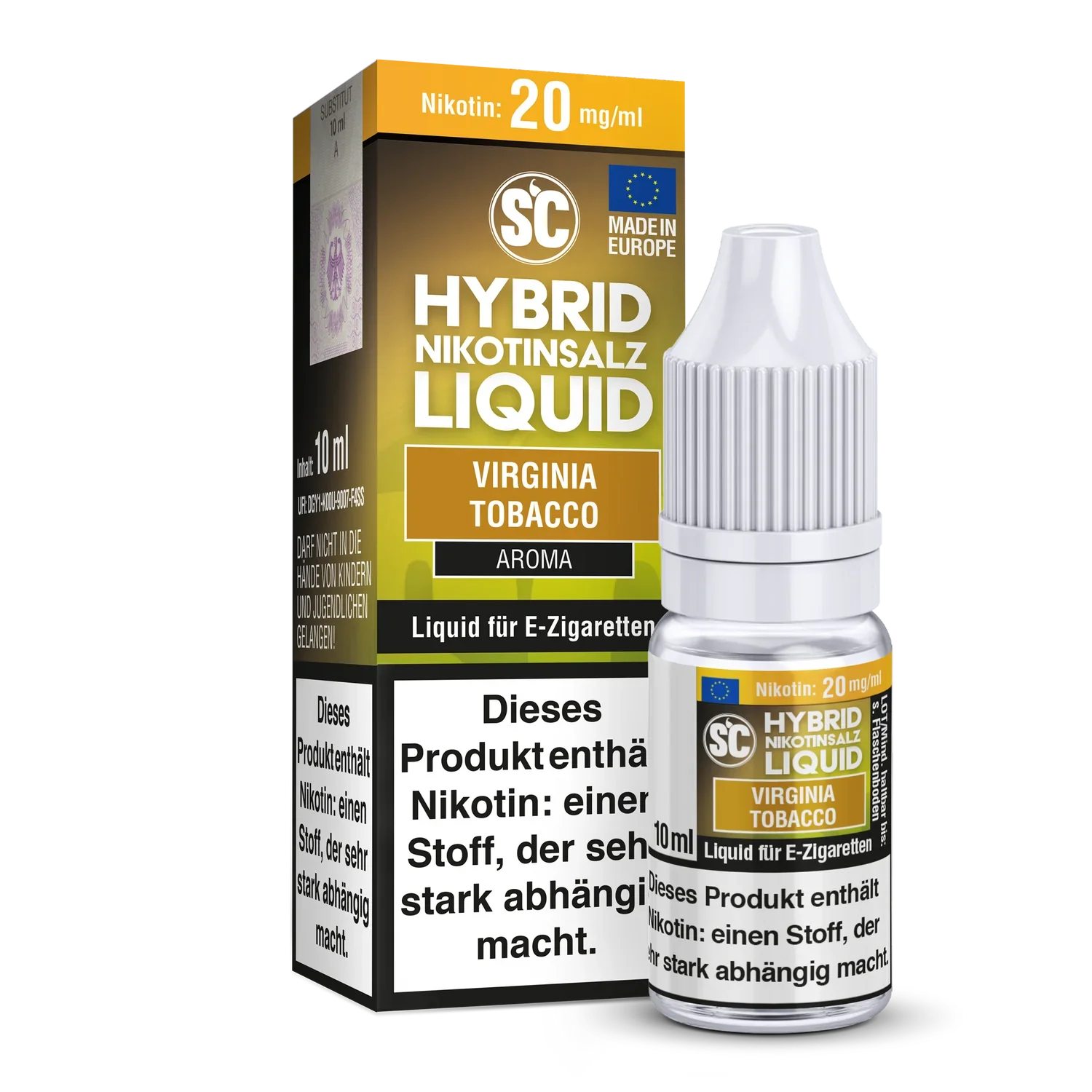 SC - Virginia Tobacco - Hybrid Nikotinsalz Liquid - 1er Packung / 10 mg/ml time4smoke.de