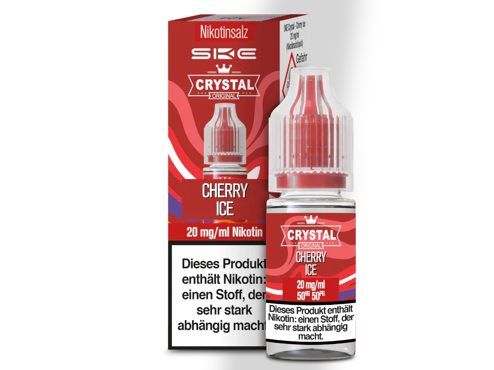 SKE - Crystal - Cherry Ice - Nikotinsalz Liquid - Cherry Ice / 1er Packung / 10 mg/ml time4smoke.de