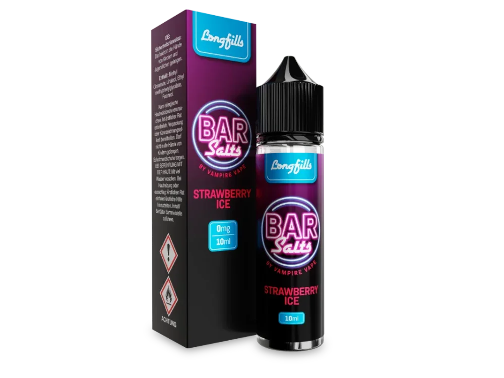 Vampire Vape - Bar Salts - Strawberry Ice - Longfill Aroma 10 ml - Strawberry Ice / 1er Packung time4smoke.de