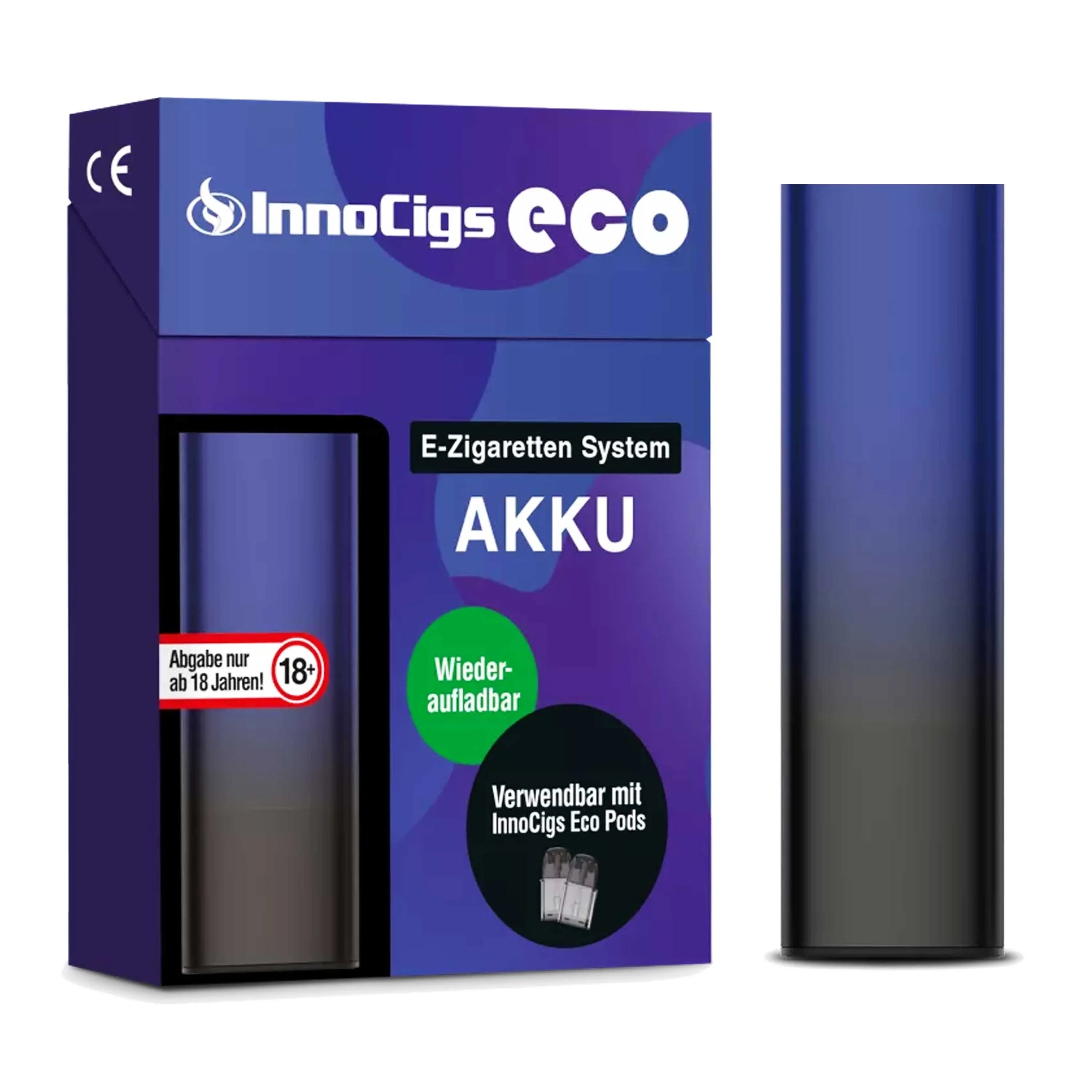 E Zigaretten Akku Innocigs - Eco (900 mAh) E-Zigarette mit langer Akkulaufzeit E Zigaretten Akku Innocigs - Eco (900 mAh) E-Zigarette mit langer Akkulaufzeit