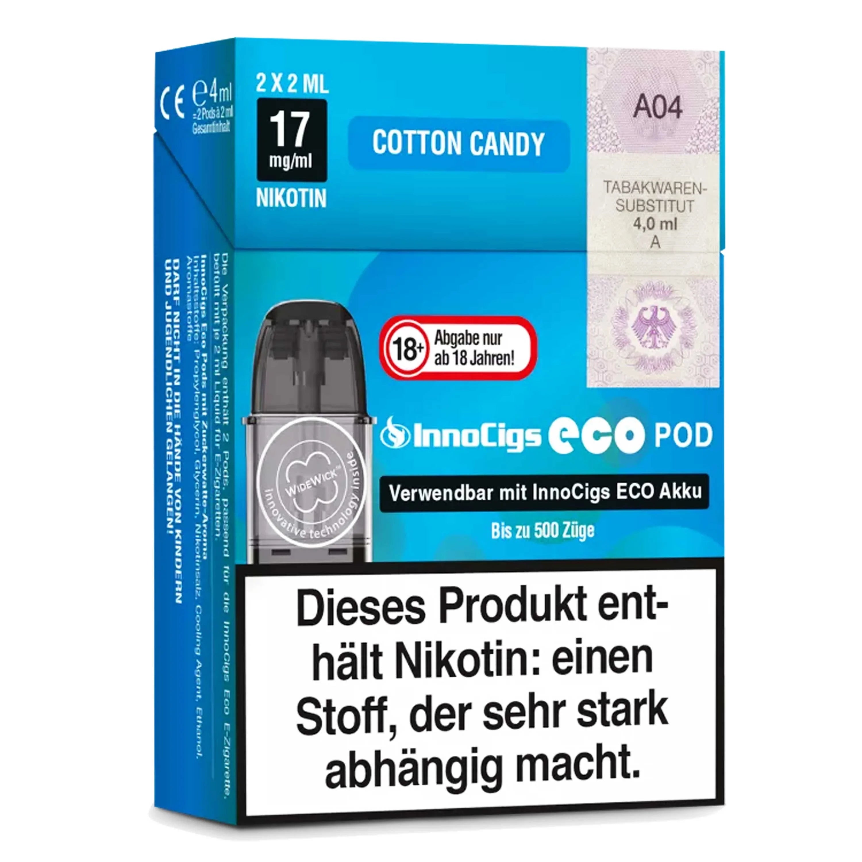 Innocigs - Eco Pod - Cotton Candy (2 x 2 ml) - Pod (2 Stück) - Default Title time4smoke.de