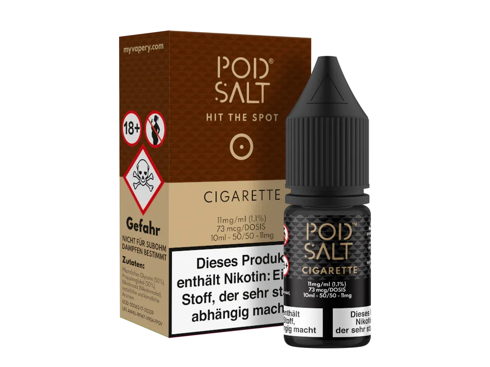 Pod Salt - Cigarette - Nikotinsalz Liquid - 1er Packung / 11 mg/ml time4smoke.de