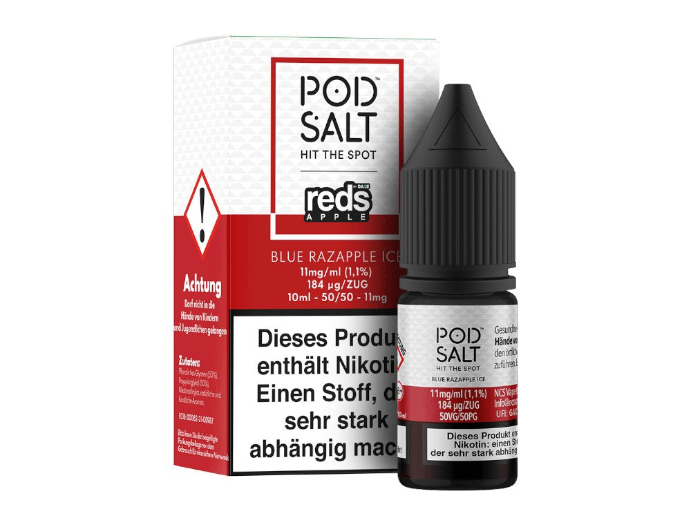 Pod Salt - Fusion - Blue Razapple Ice - Nikotinsalz Liquid