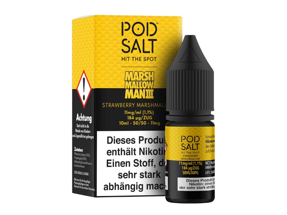 Pod Salt Fusion - Marshmallow Man 3 - Nikotinsalz Liquid Pod Salt Fusion - Marshmallow Man 3 - Nikotinsalz Liquid