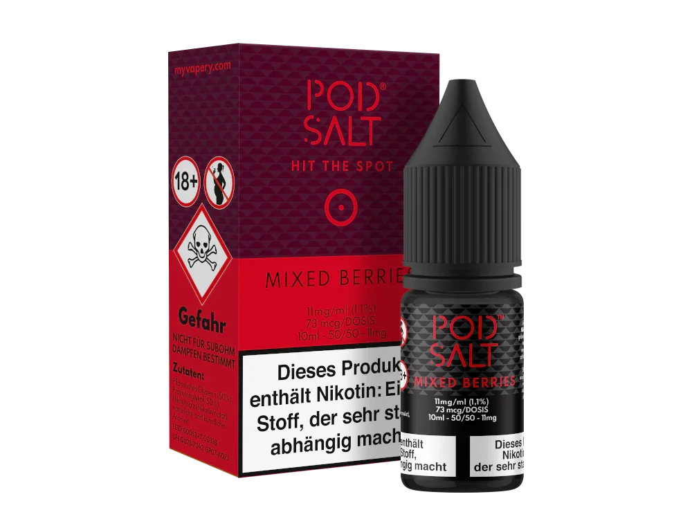 Pod Salt - Mixed Berries - Nikotinsalz Liquid - 1er Packung / 11 mg/ml time4smoke.de