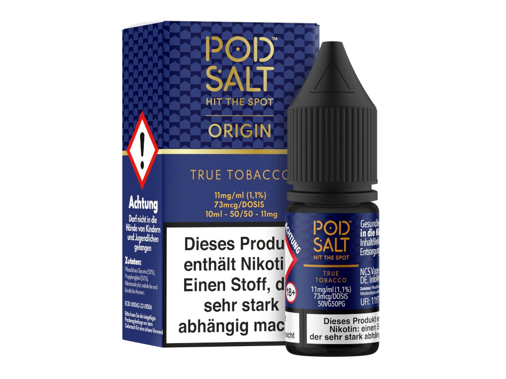 Pod Salt - Origin - True Tobacco - Nikotinsalz Liquid
