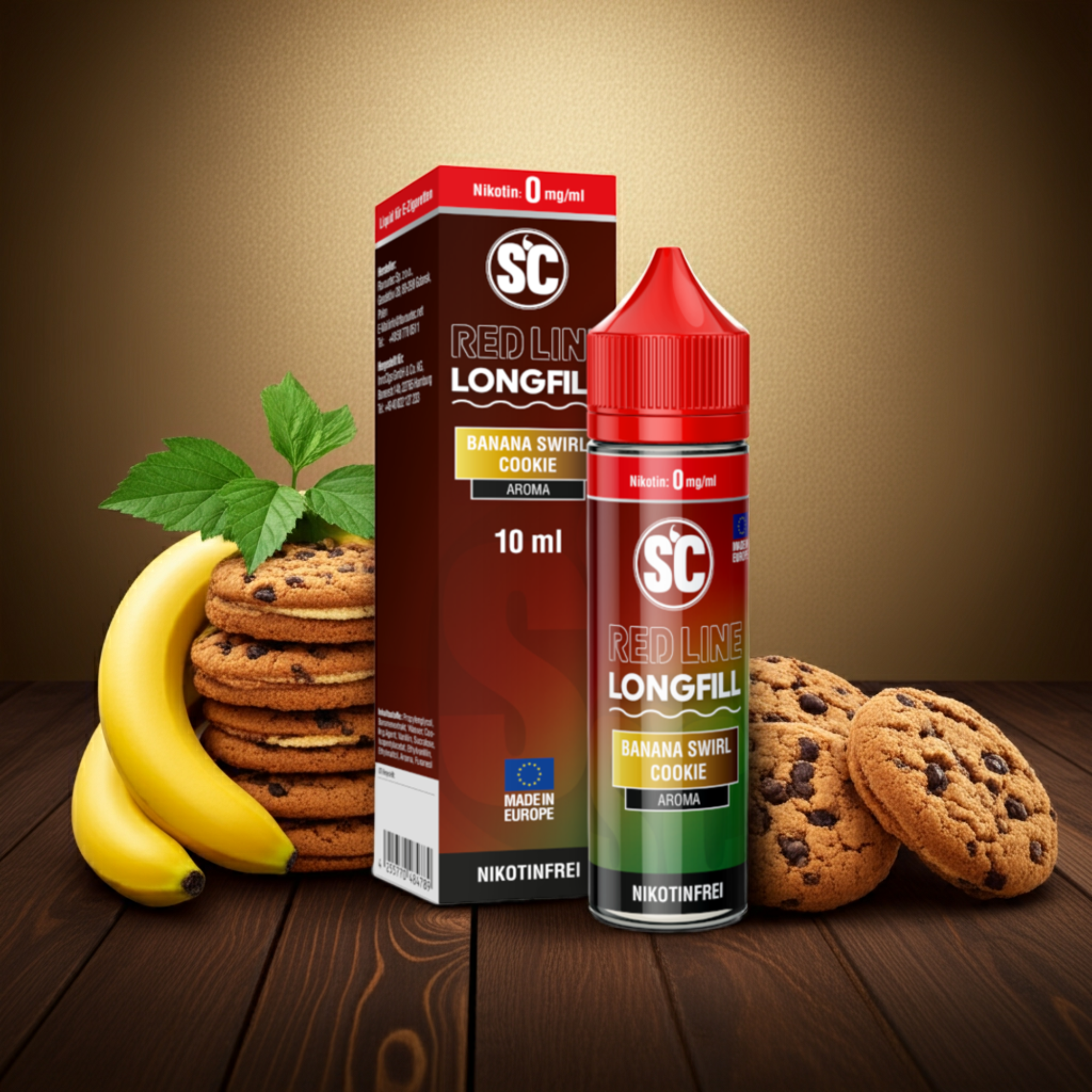 SC - Red Line - Banana Swirl Cookie - Longfill Aroma
