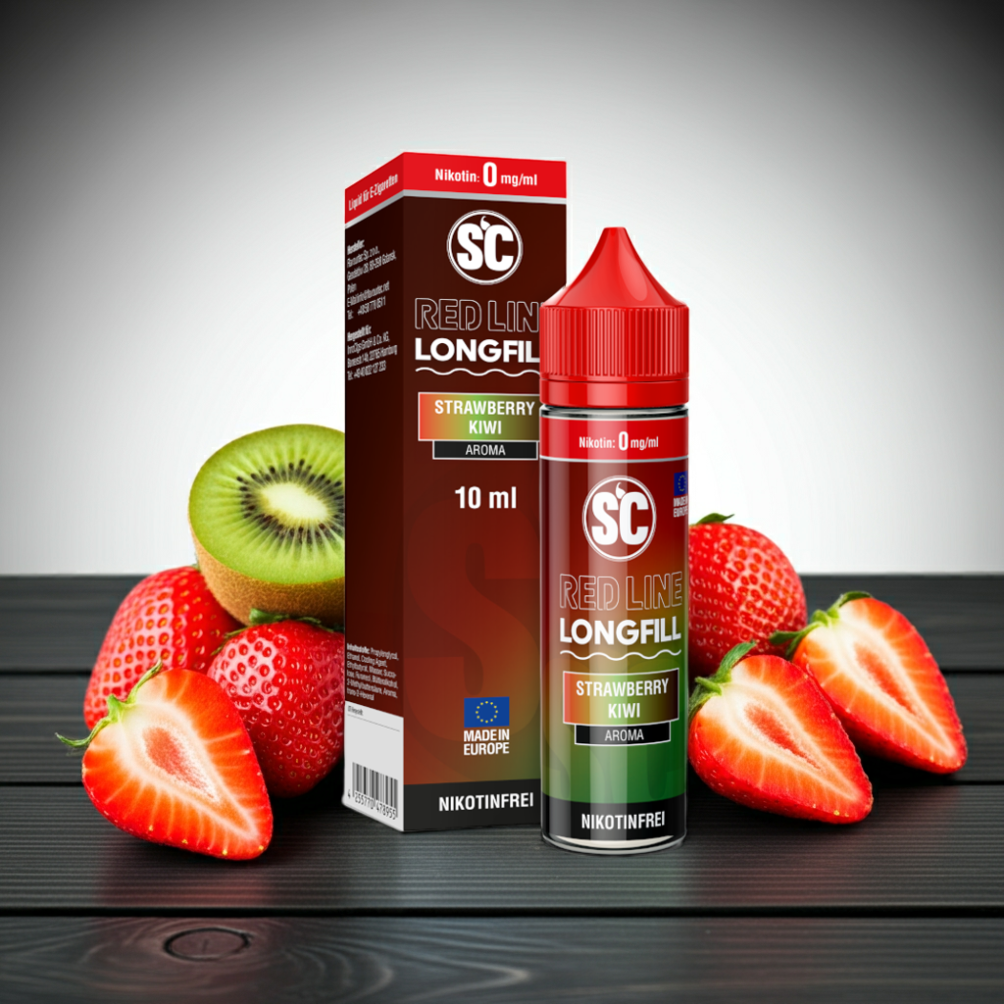 SC - Red Line - Strawberry Kiwi - Longfill Aroma