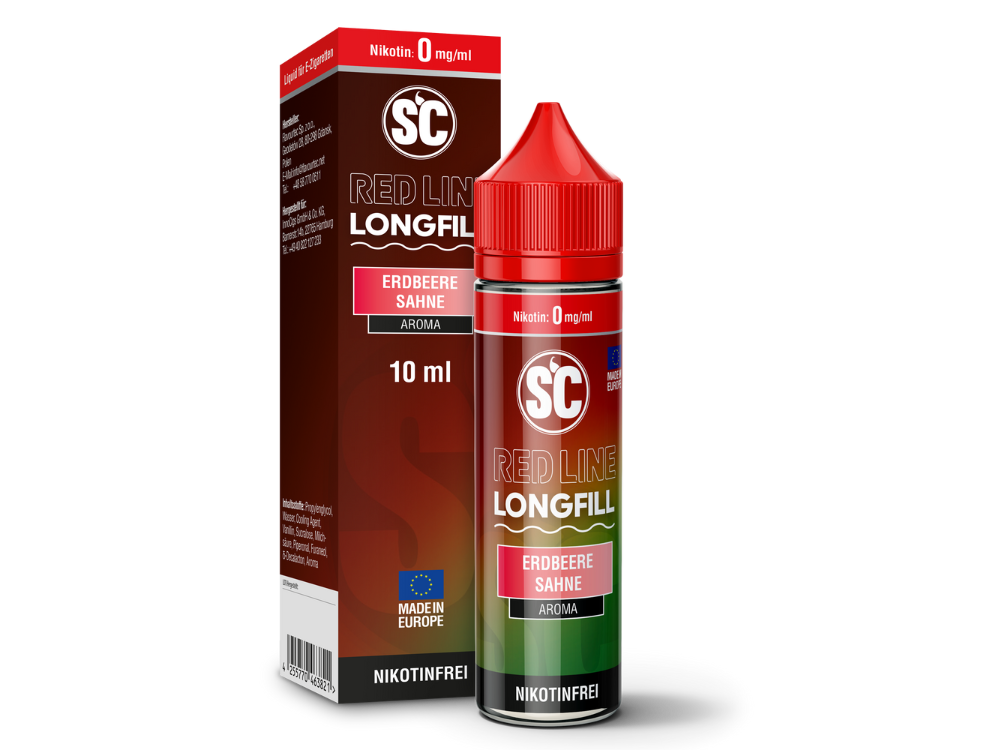 SC - Red Line - Erdbeere Sahne - Longfill Aroma 10 ml