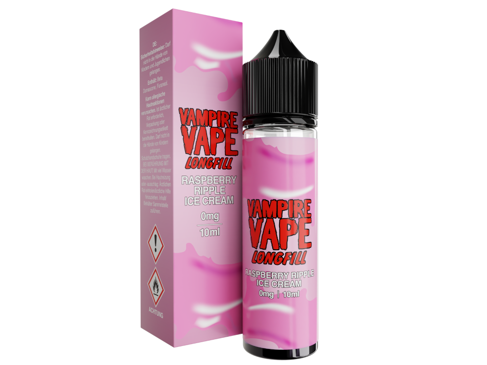 Vampire Vape - Dessert Collection - Raspberry Ripple Ice Cream - Longfill Aroma 10 ml