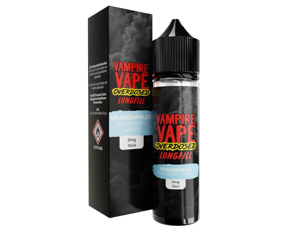 Vampire Vape - Overdosed - Dragonfruit Raspberry Grape - Longfill Aroma 10 ml