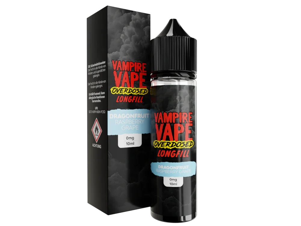 Vampire Vape - Overdosed - Dragonfruit Raspberry Grape - Longfill Aroma 10 ml - Dragonfruit Raspberry Grape / 1er Packung time4smoke.de