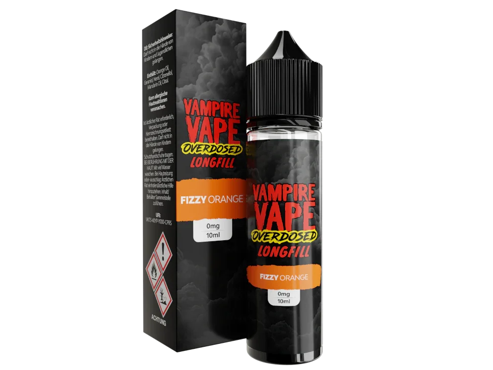 Vampire Vape - Overdosed - Fizzy Orange - Longfill Aroma 10 ml - Fizzy Orange / 1er Packung time4smoke.de