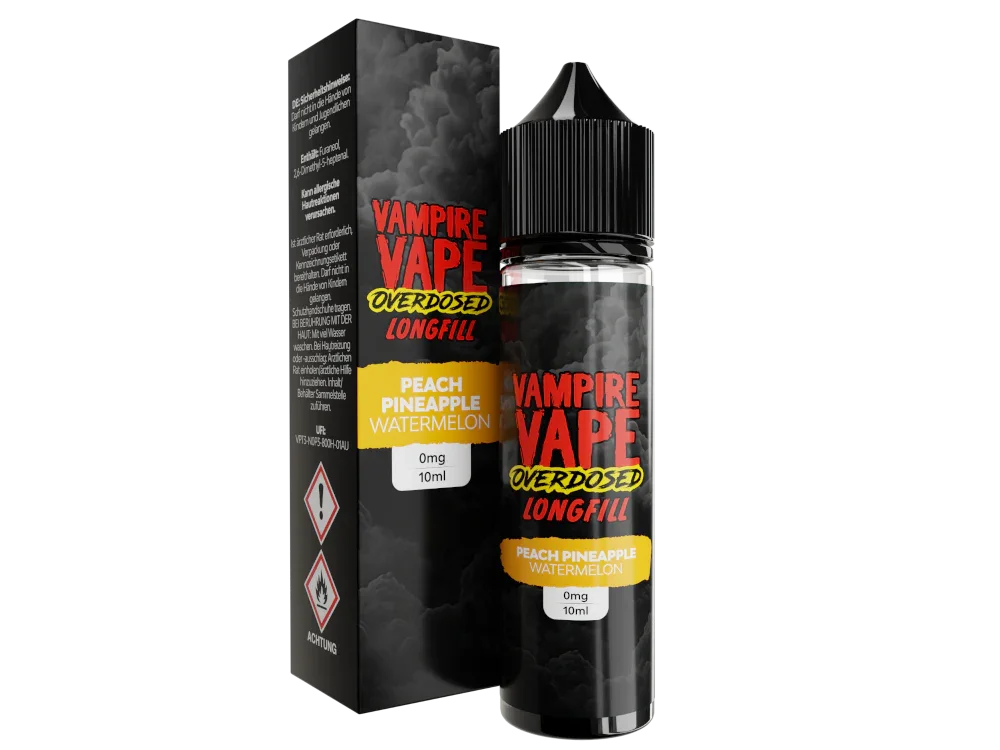 Vampire Vape - Overdosed - Peach Pineapple Watermelon - Longfill Aroma 10 ml - Peach Pineapple Watermelon / 1er Packung time4smoke.de