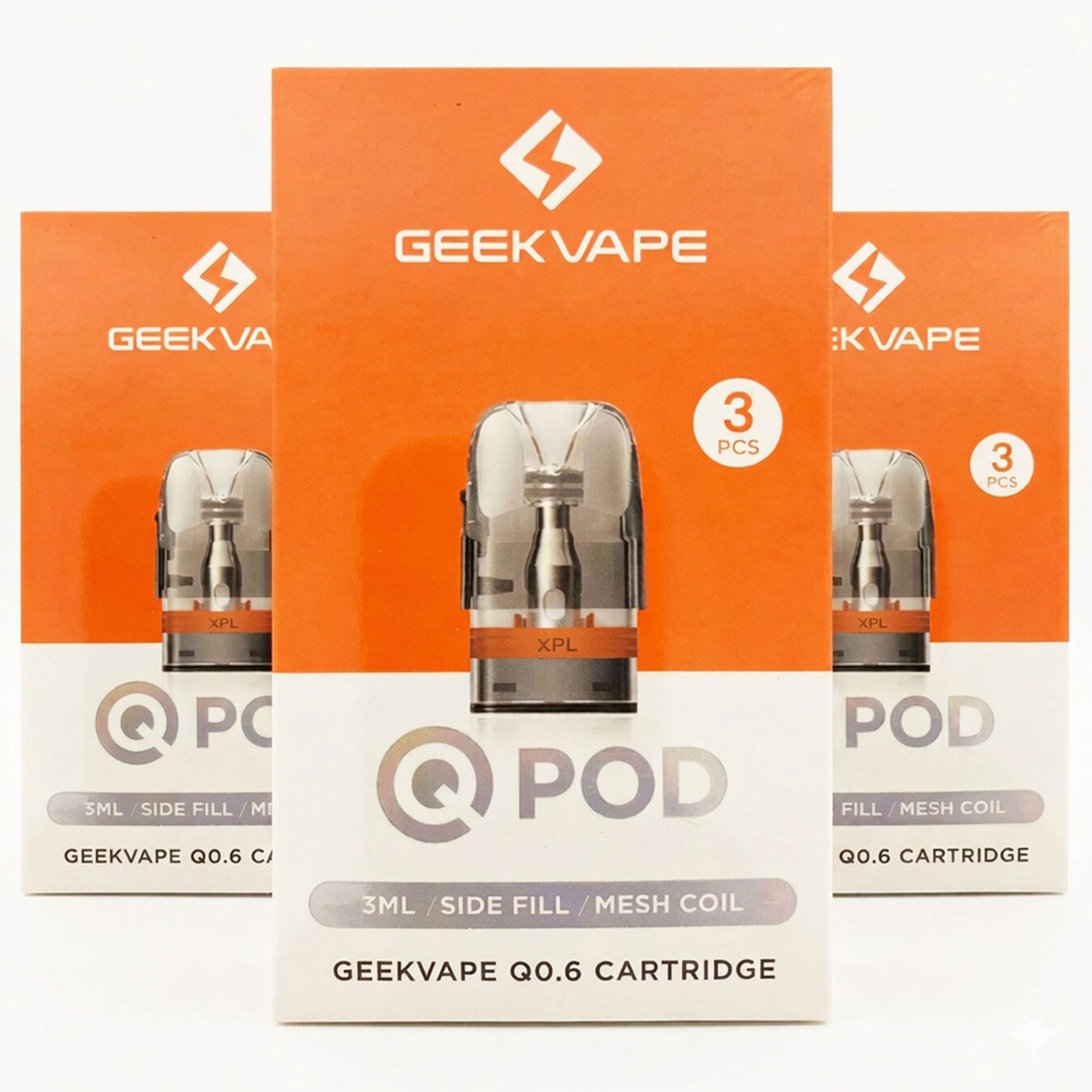 3 x 3 GeekVape - Q Pod / Pods (3 ml) 0,40-0,60-0,80 Ohm