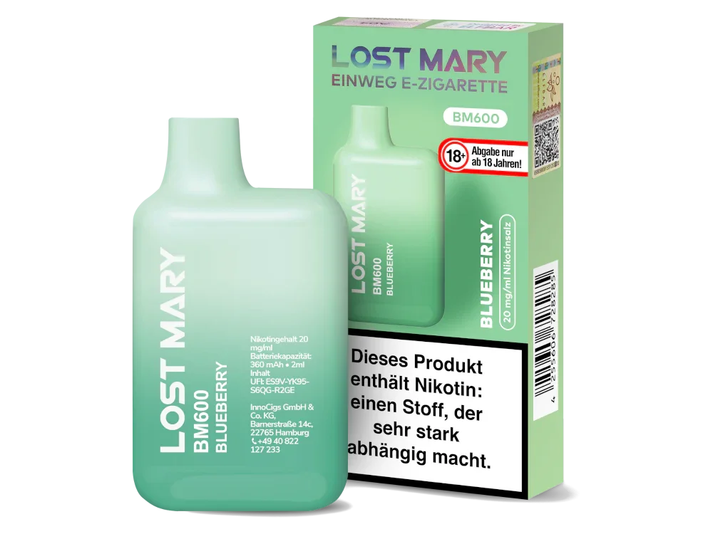 Lost Mary - BM600 (2 ml) 20 mg/ml - Einweg E-Zigarette - Blueberry time4smoke.de