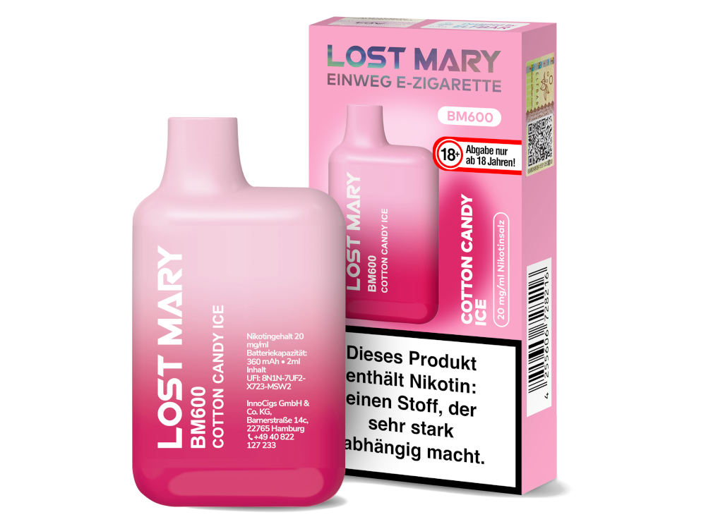 Lost Mary - BM600 20 mg/ml - Einweg E-Zigarette Lost Mary - BM600 20 mg/ml - Einweg E-Zigarette