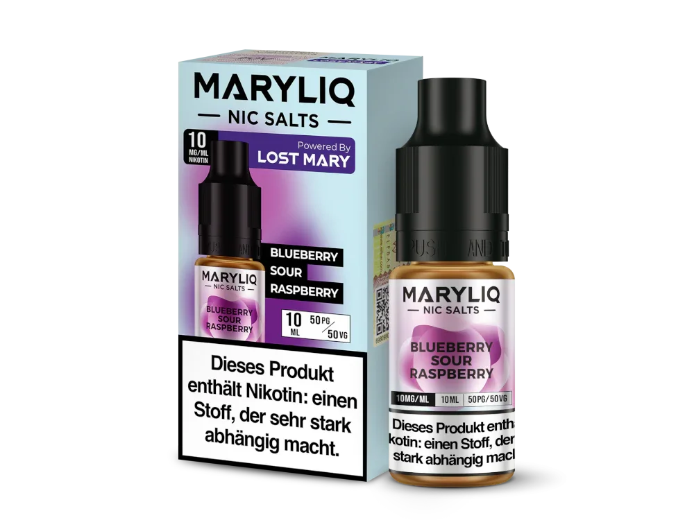MARYLIQ - Blueberry Sour Raspberry - Nikotinsalz Liquid - 10 mg/ml time4smoke.de